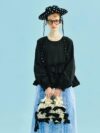 Spring-Summer Cotton Lace Irregular Loose Fit Top for Women