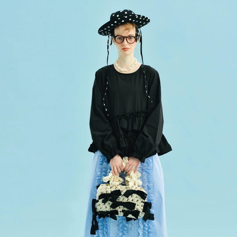 Spring-Summer Cotton Lace Irregular Loose Fit Top for Women