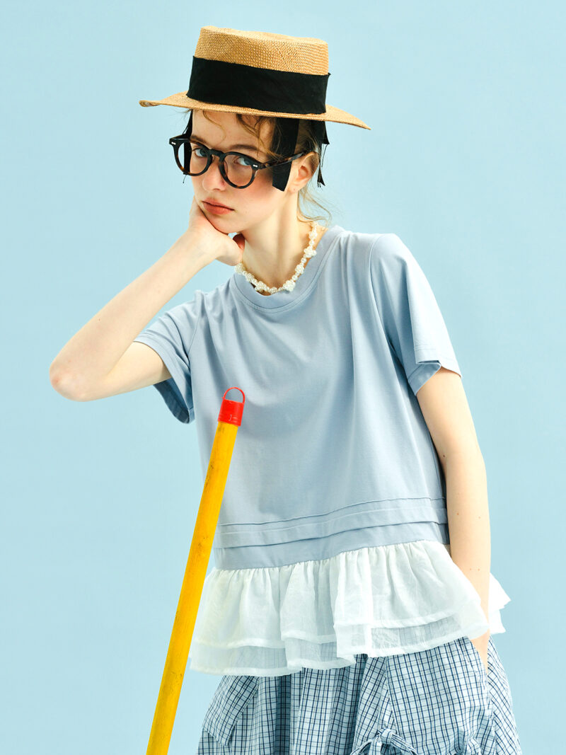 Summer Casual Patchwork Art Tee for Women - Image 2