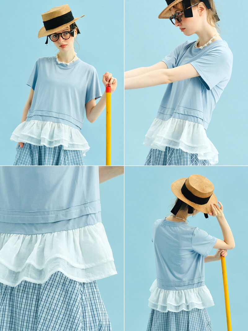 Summer Casual Patchwork Art Tee for Women - Image 6