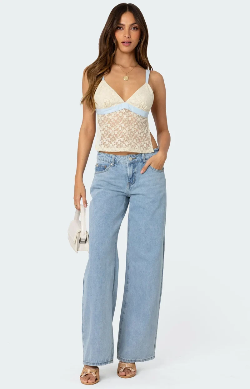 Vintage Lace Patchwork Backless Camisole for Women - Image 3