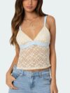 Vintage Lace Patchwork Backless Camisole for Women