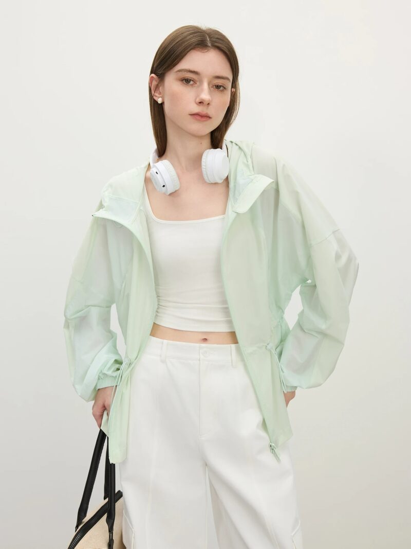 Lightweight Hooded UV Protection Jacket for Women - Image 3