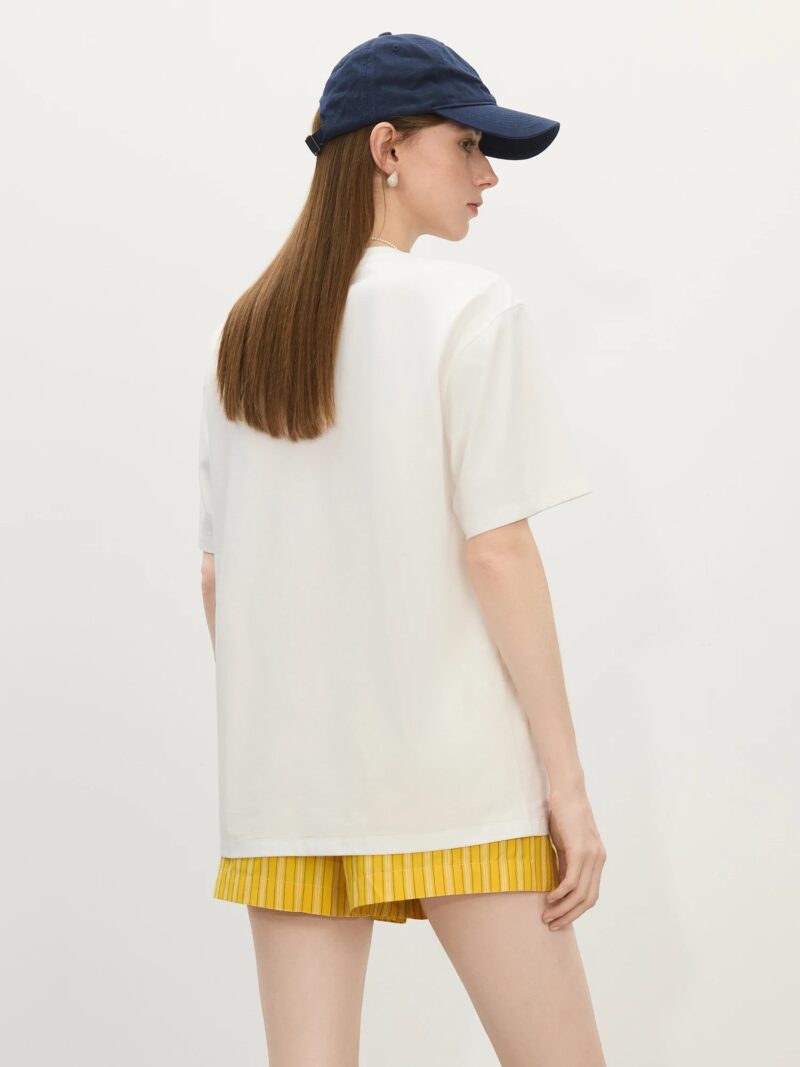 Floral Letter Print Casual T-Shirt for Women - Image 5