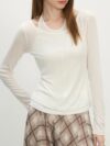 Chic Halter Neck Slim Fit Long Sleeve Tee for Women