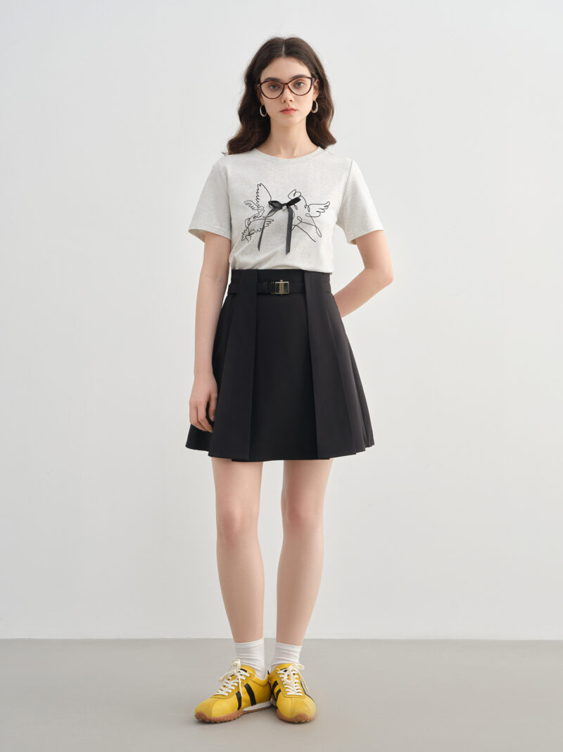 Plus Size Women's 3D Bow Bird Print T-Shirt – Summer Casual Short Sleeve - Image 3