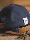 Adjustable Denim Skull Cap for Men