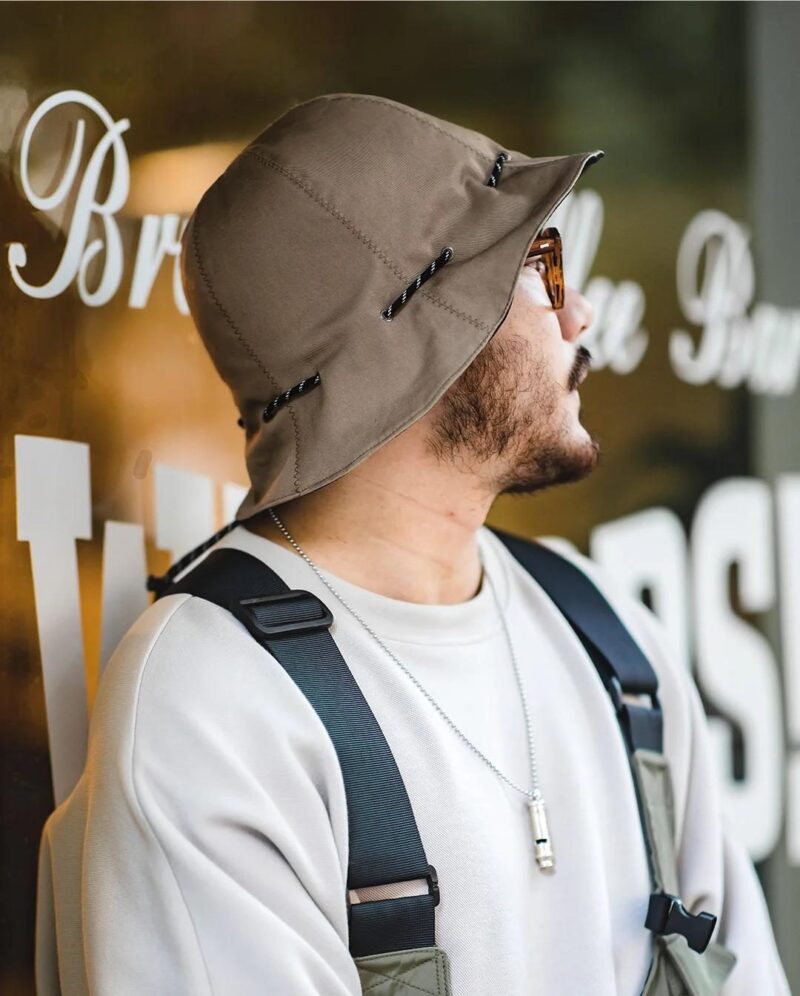 Reversible Cotton Bucket Hat with Adjustable Fit & Travel Pouch for Men & Women - Image 3