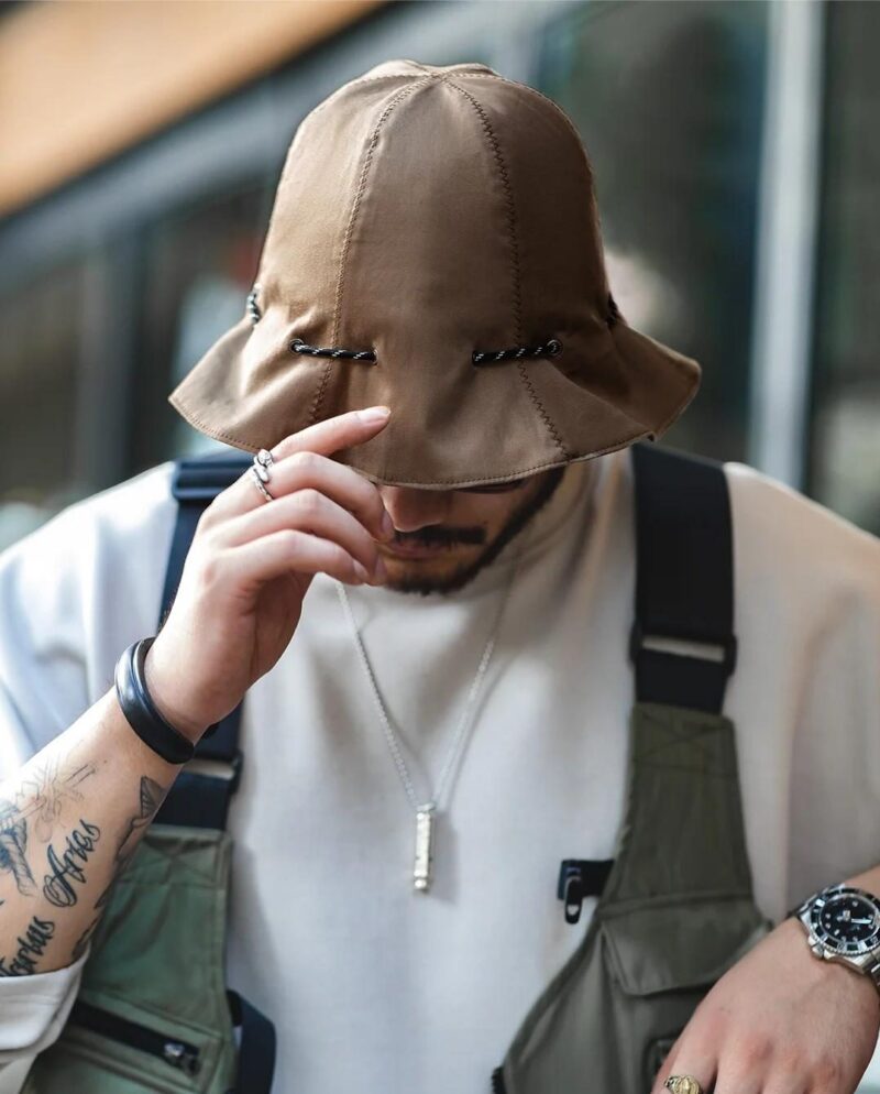 Reversible Cotton Bucket Hat with Adjustable Fit & Travel Pouch for Men & Women - Image 2