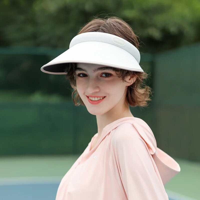 Women's UPF 50+ Sun Visor Hat – Lightweight Wide Brim Cap for Summer Outdoors - Image 2