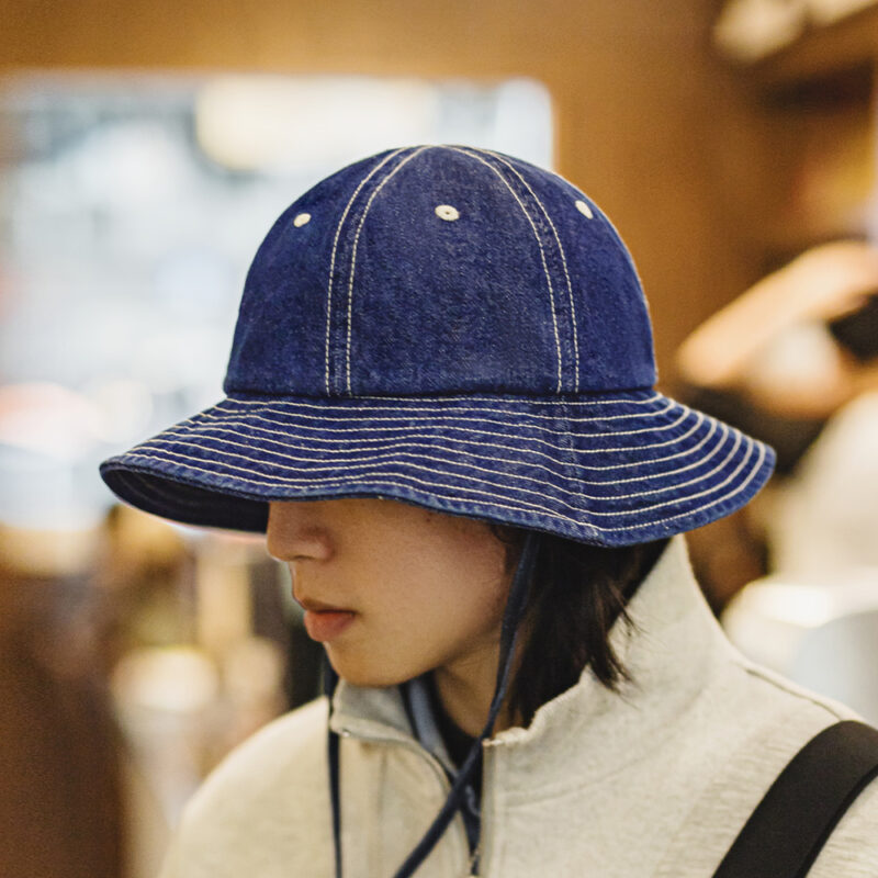 Vintage Denim Bucket Hat Unisex Wide Brim Sun Hat for Outdoor Casual Wear - Image 3