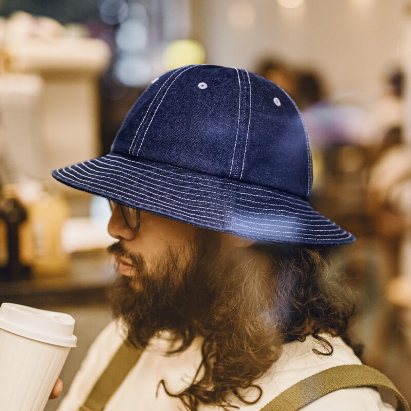 Vintage Denim Bucket Hat Unisex Wide Brim Sun Hat for Outdoor Casual Wear - Image 4