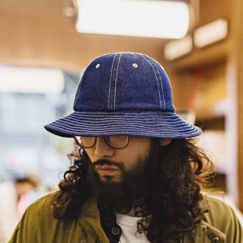 Vintage Denim Bucket Hat Unisex Wide Brim Sun Hat for Outdoor Casual Wear - Image 5