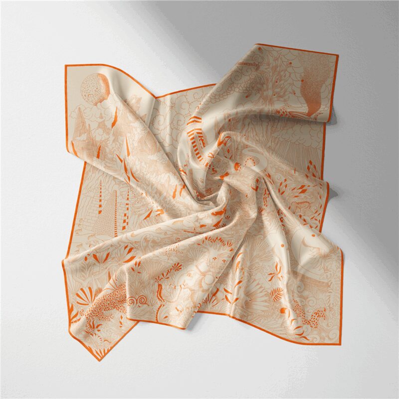 Luxury Silk Square Scarf for Women - Image 3