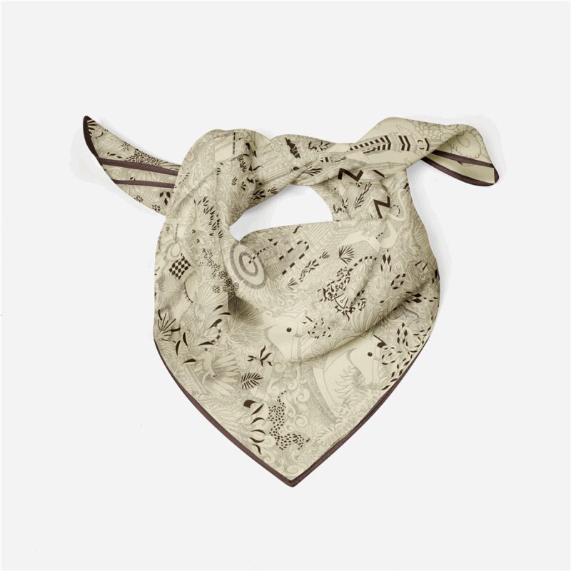 Luxury Silk Square Scarf for Women - Image 5