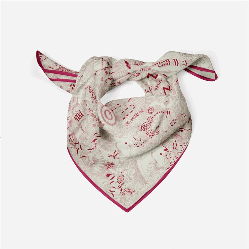 Luxury Silk Square Scarf for Women - Image 6