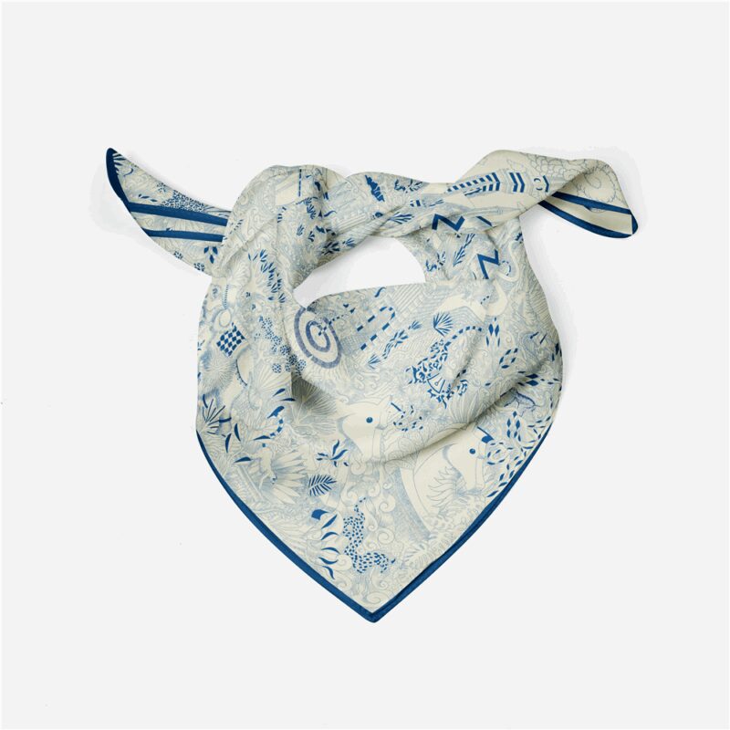 Luxury Silk Square Scarf for Women - Image 4