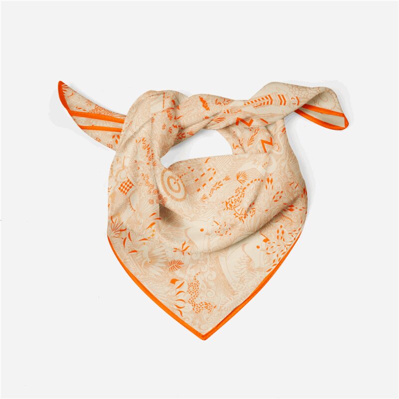 Luxury Silk Square Scarf for Women - Image 2