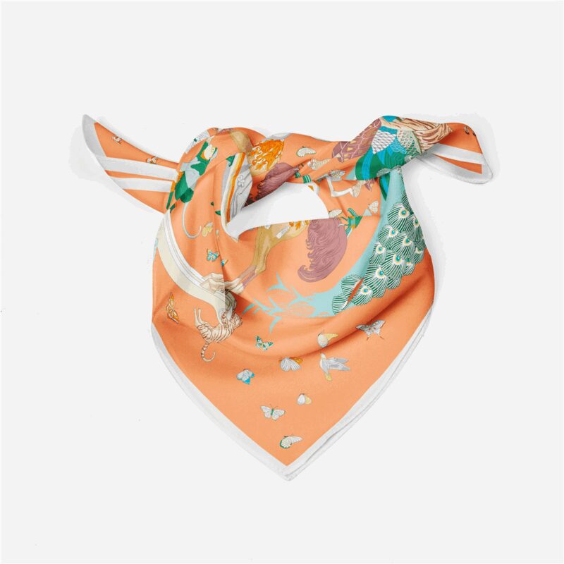Luxury 21in Square Silk Scarf for Women - Image 5