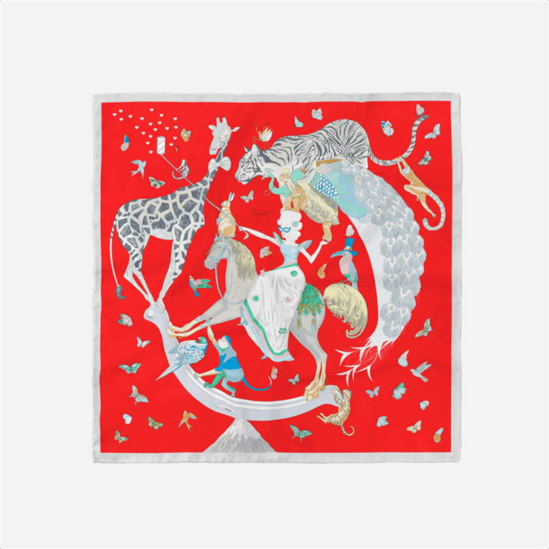 Luxury 21in Square Silk Scarf for Women - Image 8