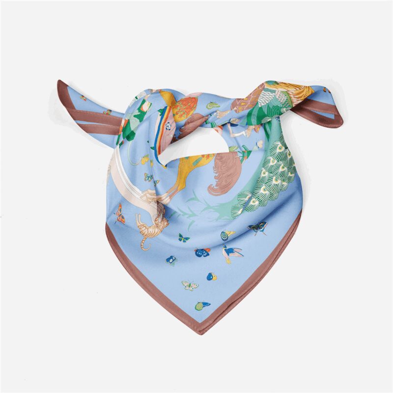 Luxury 21in Square Silk Scarf for Women - Image 6