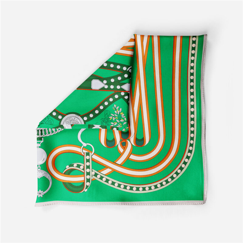 Luxury Silk Square Scarf 53cm - Image 3