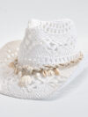 Women’s Summer Straw Sun Hat with Shell Detail