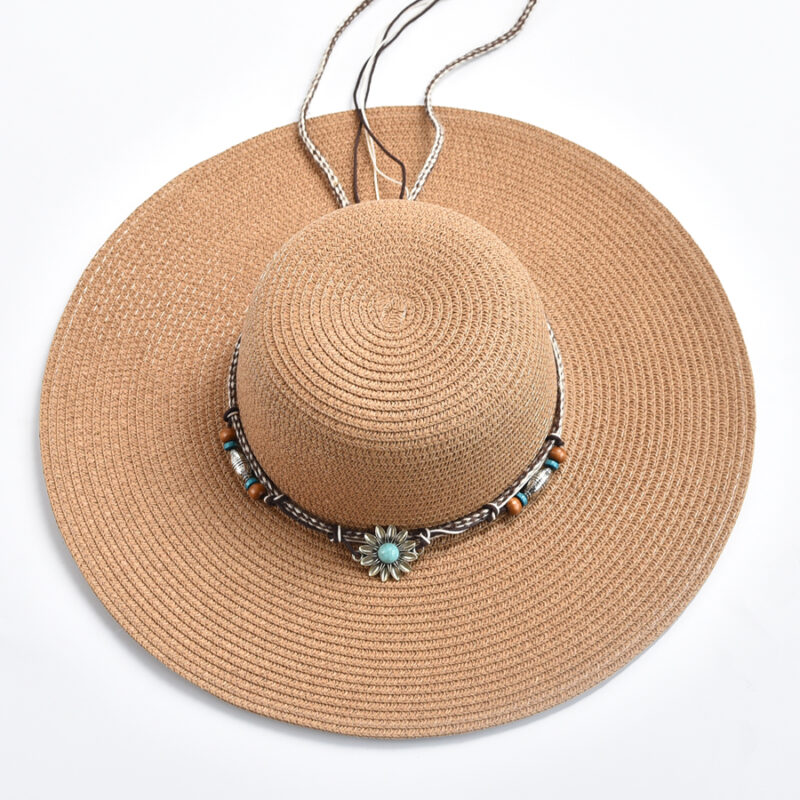 Summer Wide Brim Floppy Sun Hat for Women - Image 5