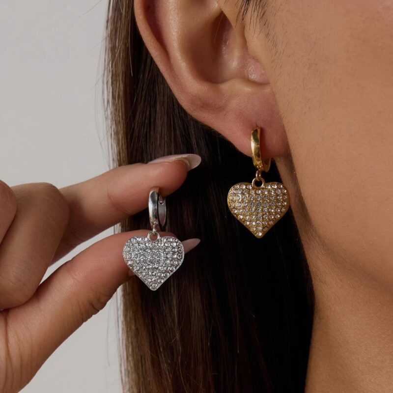 Luxury Heart Zircon Earrings