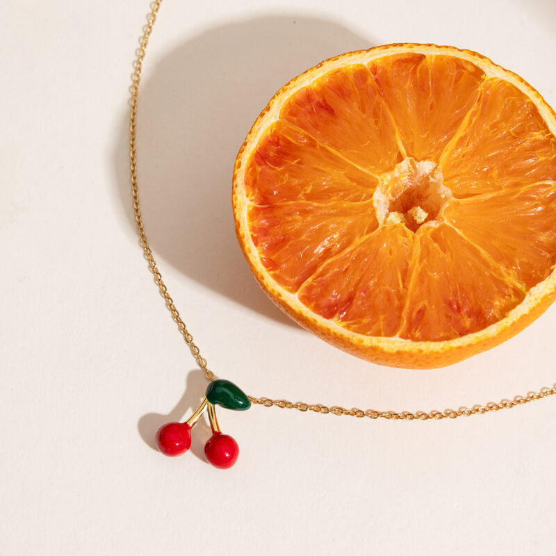 Cherry Pendant Necklace - Image 3