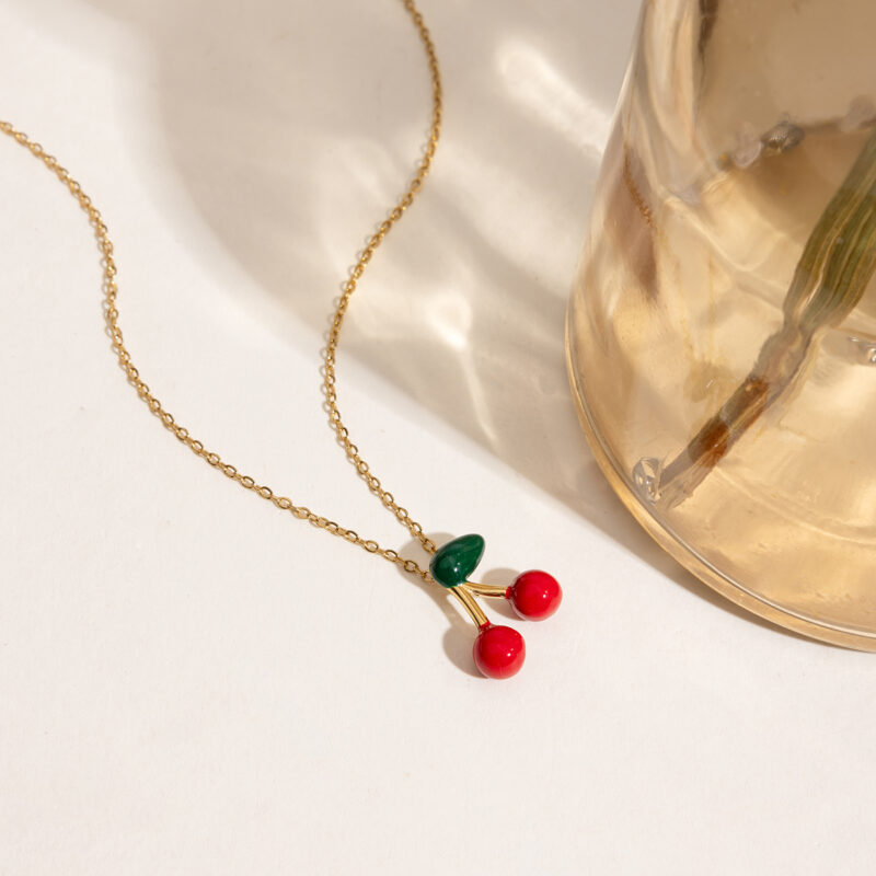 Cherry Pendant Necklace - Image 4