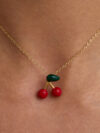 Cherry Pendant Necklace