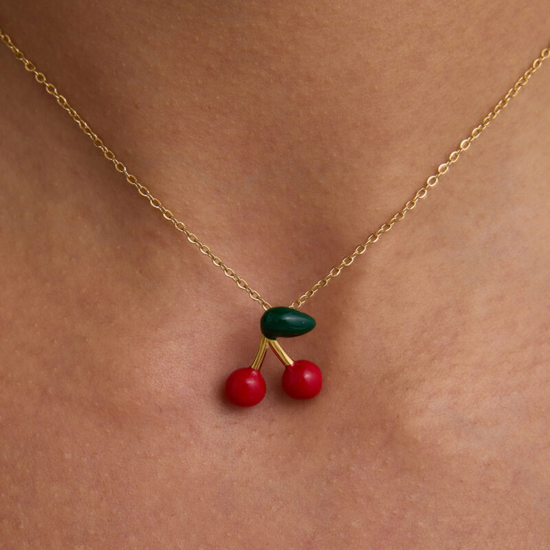 Cherry Pendant Necklace
