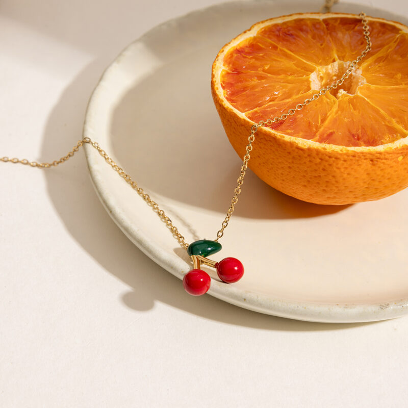 Cherry Pendant Necklace - Image 7
