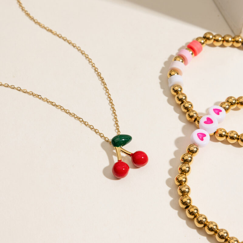 Cherry Pendant Necklace - Image 6