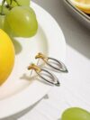 18K Gold-Plated Stainless Steel Fish Earrings