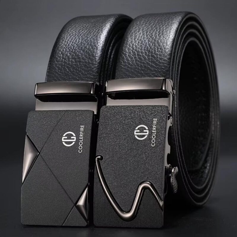 Luxury Genuine Leather Automatic Belt for Men - Fashion Designer Business Belt