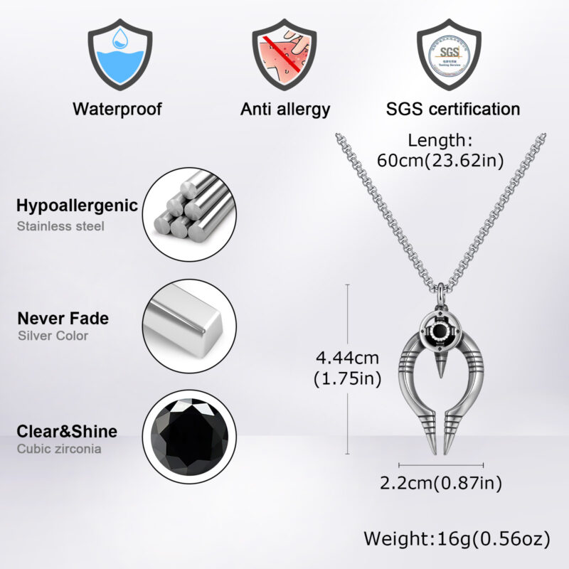 Gothic Viking Pendant Necklace for Men - Image 3