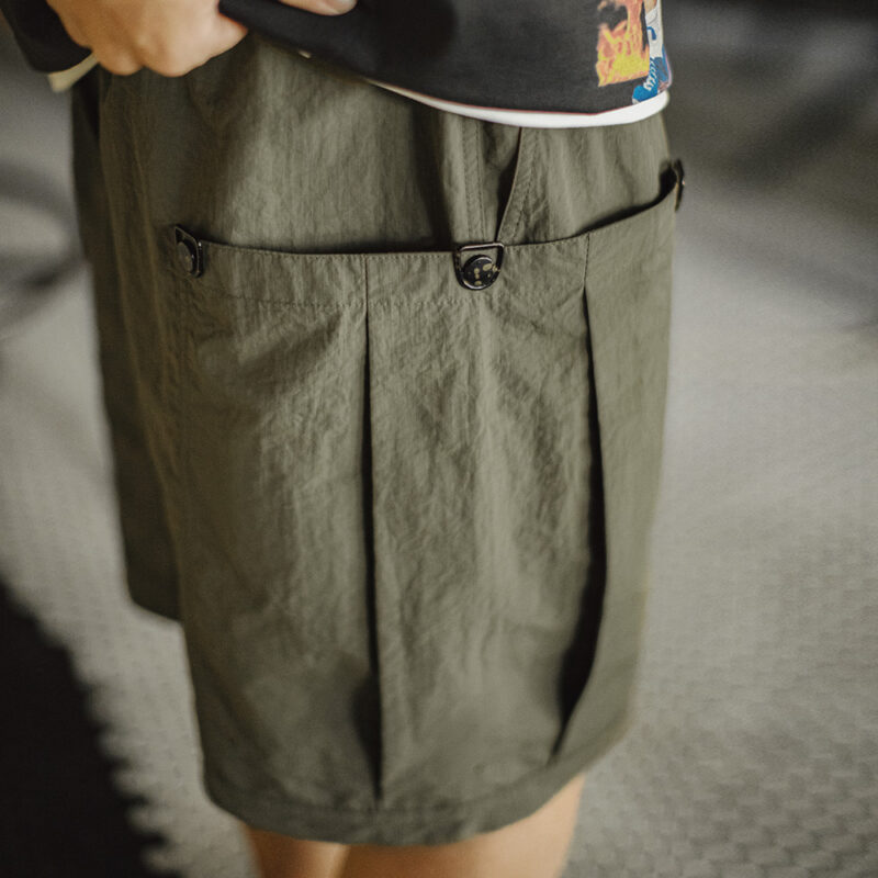 Men's Green Casual Summer Shorts – Lightweight Woven Straight Fit with Pockets - Image 5