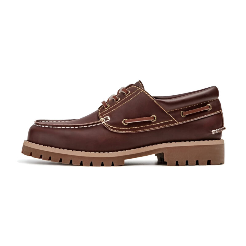 Men's Retro Low-top Leather Boat Shoes - Image 6