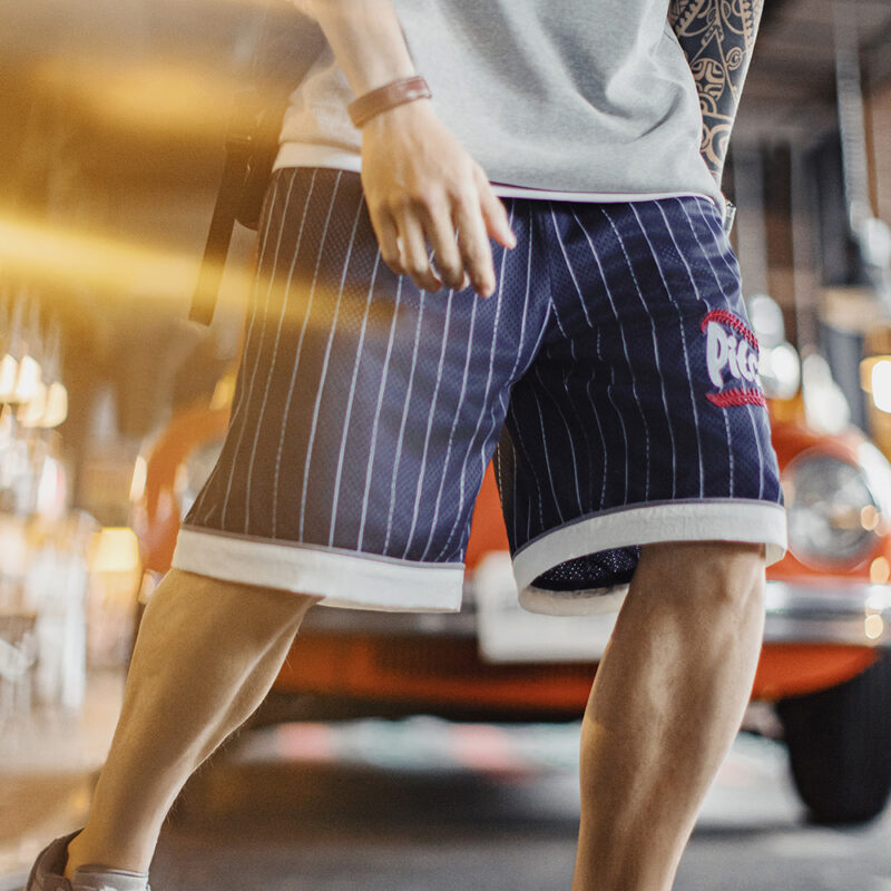 Men's Summer Mesh Basketball Shorts Loose Fit Patchwork Training Bottoms - Image 4