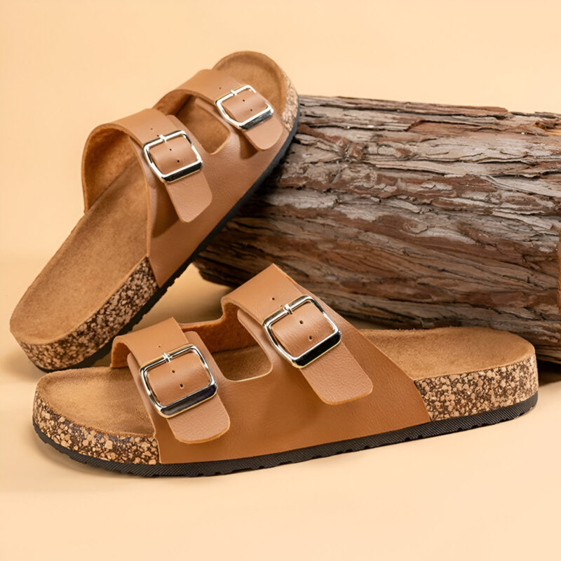 Comfortable Unisex Cork Slippers for Men - Image 3