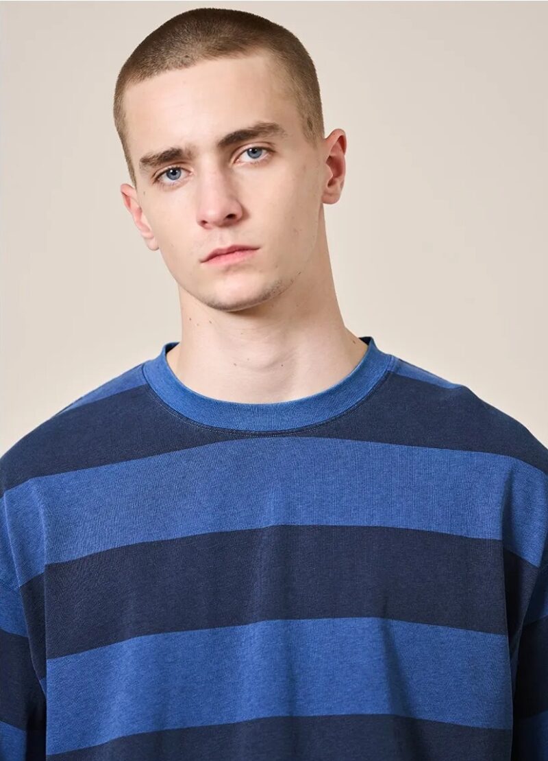Men's Vintage Striped Oversized Cotton T-Shirt - Image 6
