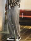 Men's Seersucker Elastic Waist Casual Chinos - Lightweight Loose Fit Pants