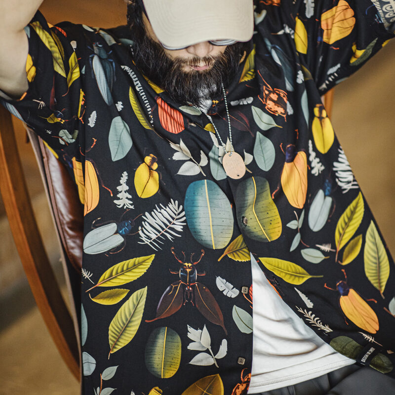Retro Rainforest Hawaiian Shirt – Men's Summer Cuban Collar Lyocell Shir - Image 5