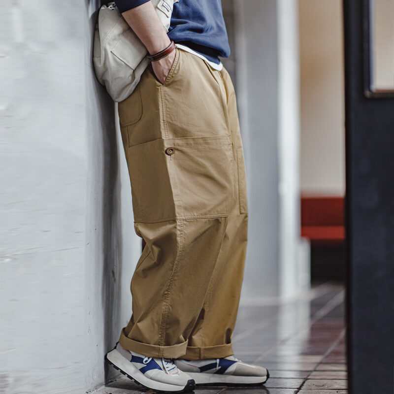 Men's Casual Cargo Pants with Multi-Pockets – Loose Fit Tapered Summer Style - Image 5