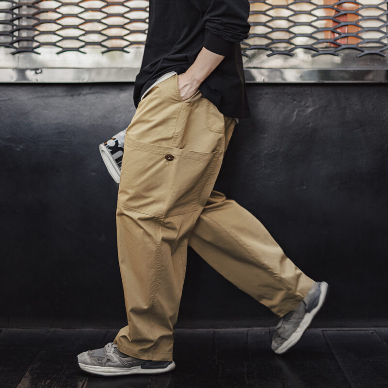 Men's Casual Cargo Pants with Multi-Pockets – Loose Fit Tapered Summer Style - Image 7