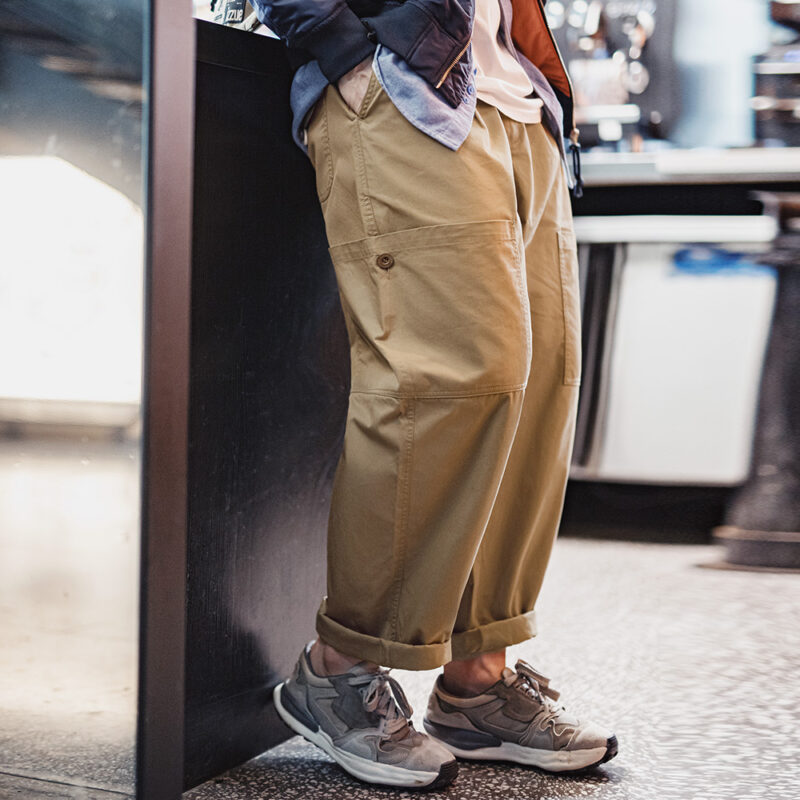 Men's Casual Cargo Pants with Multi-Pockets – Loose Fit Tapered Summer Style