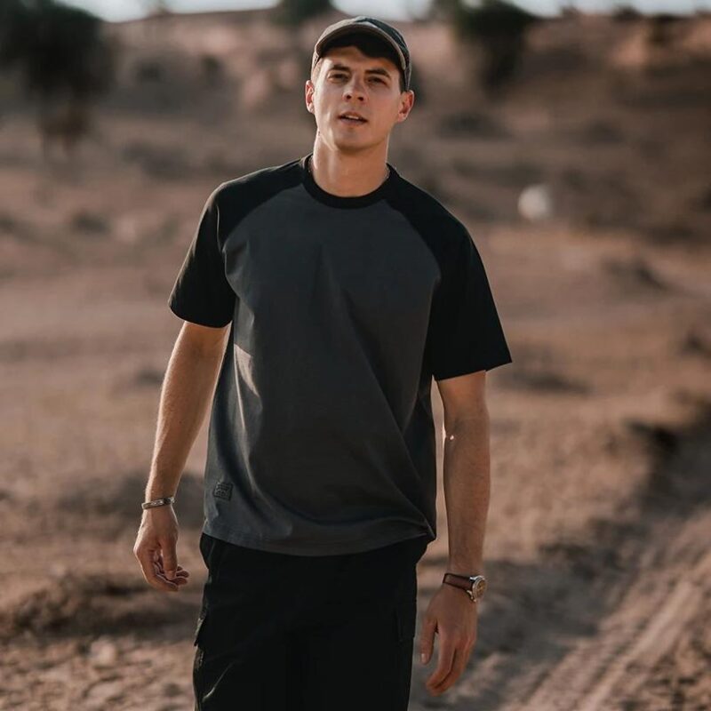 Men's Summer Oversized Cool-Touch Raglan T-Shirt