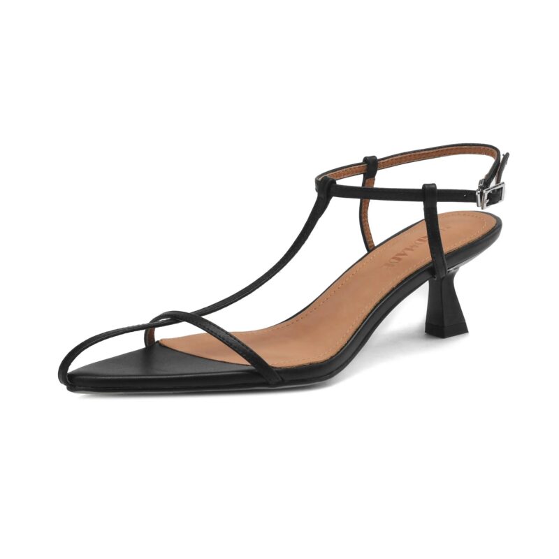 Elegant High Heel Leather Sandals for Women – Summer Party & Office Style - Image 5